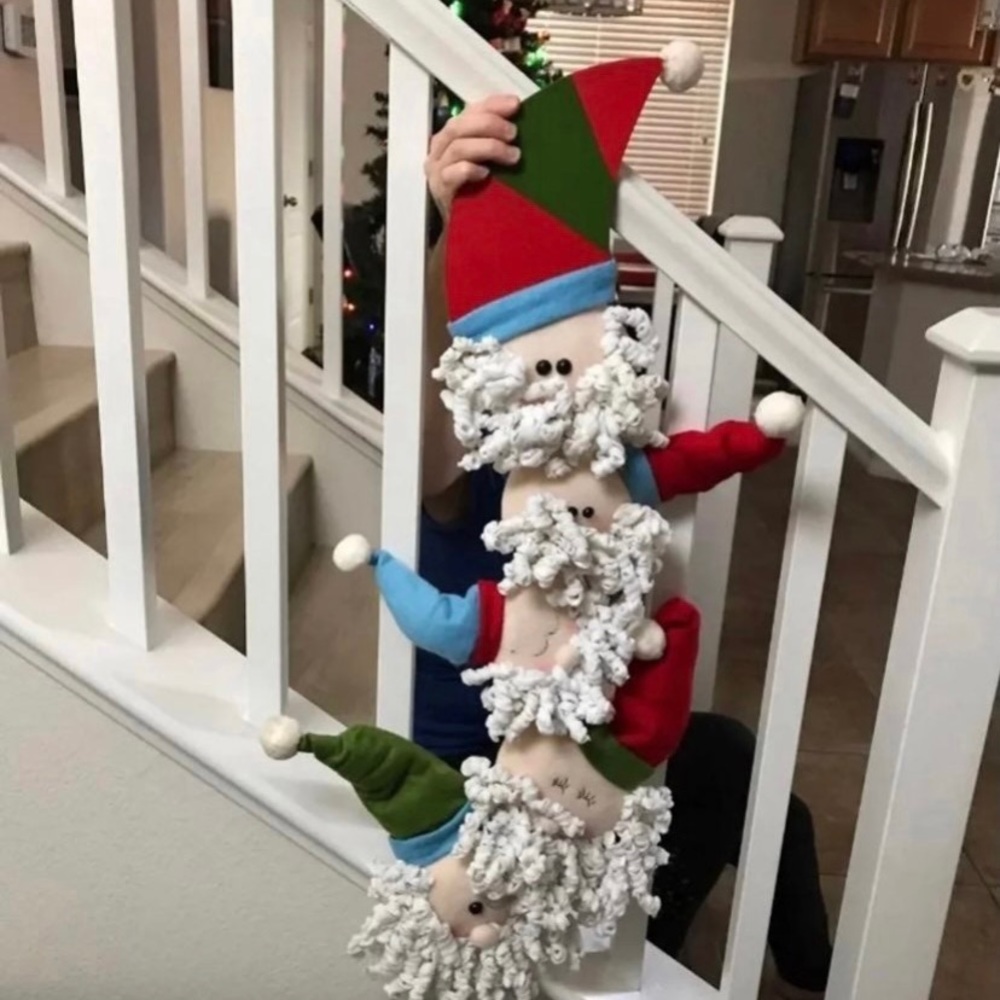 Christmas Santa Heads Decor